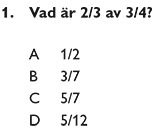 Fråga 1
